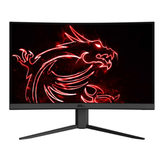 Msi Optix G24C4 E2 180Hz 1Ms Curved Gaming Monitor